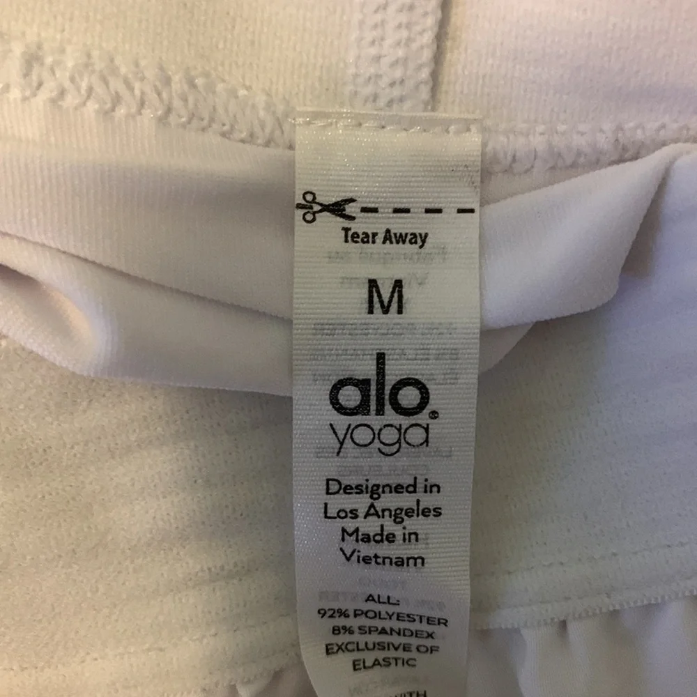 Alo varsity tennis skirt in white